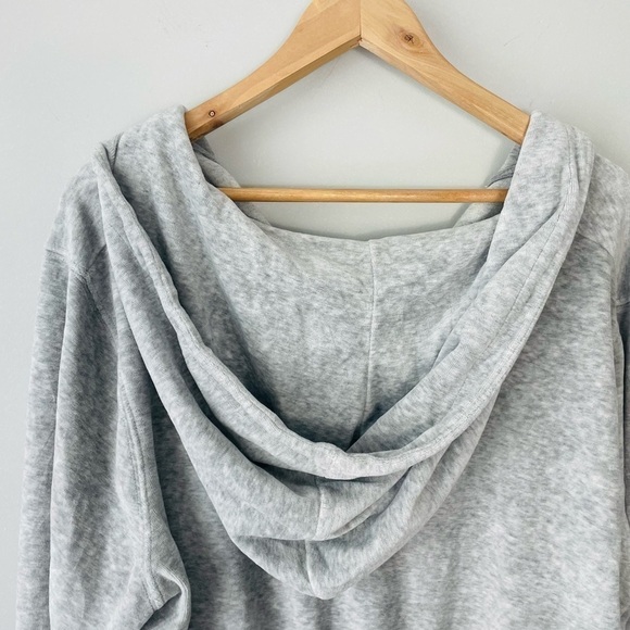 Good American Gray Velvet Hoodie - Picture 6 of 6